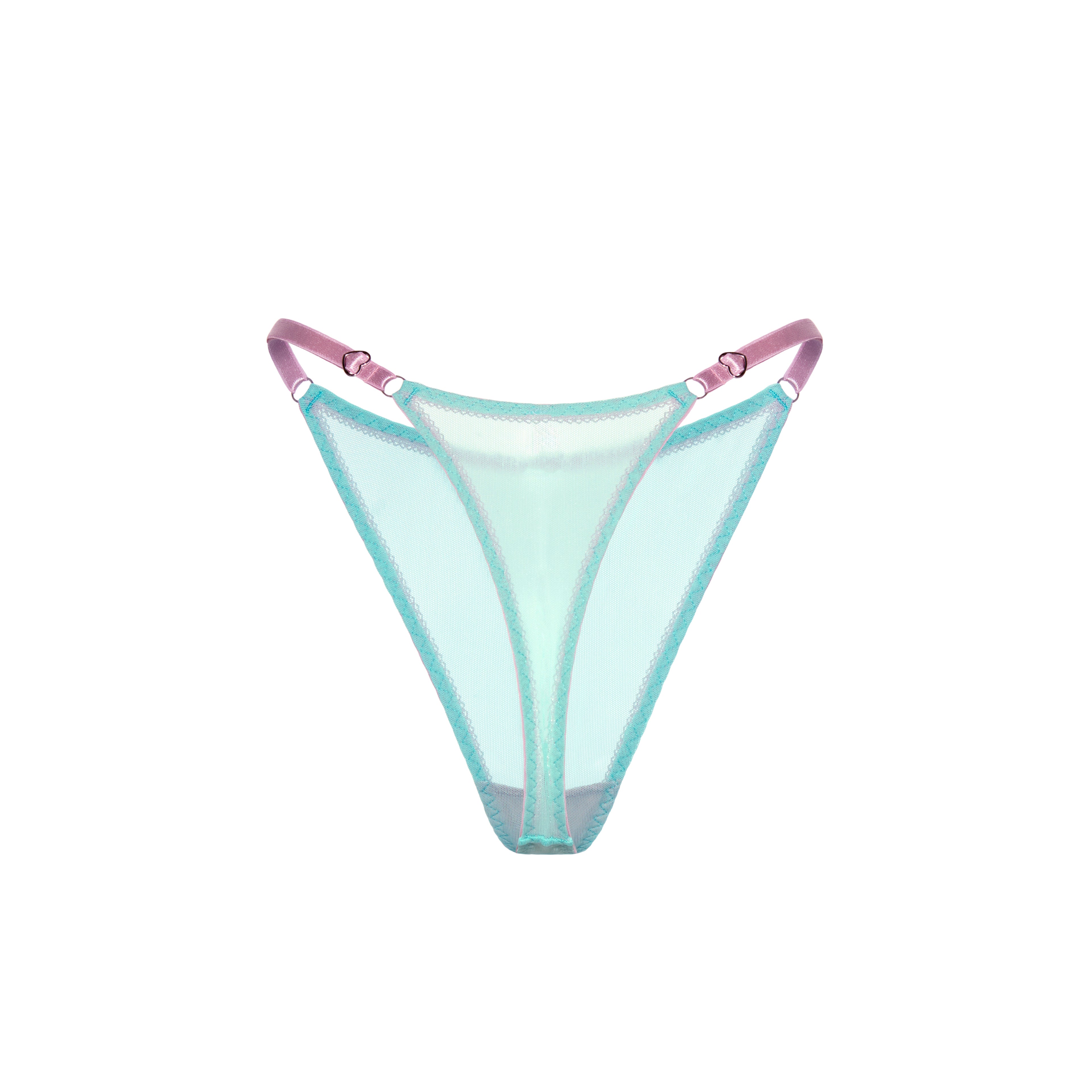 Mint Mesh String Thong