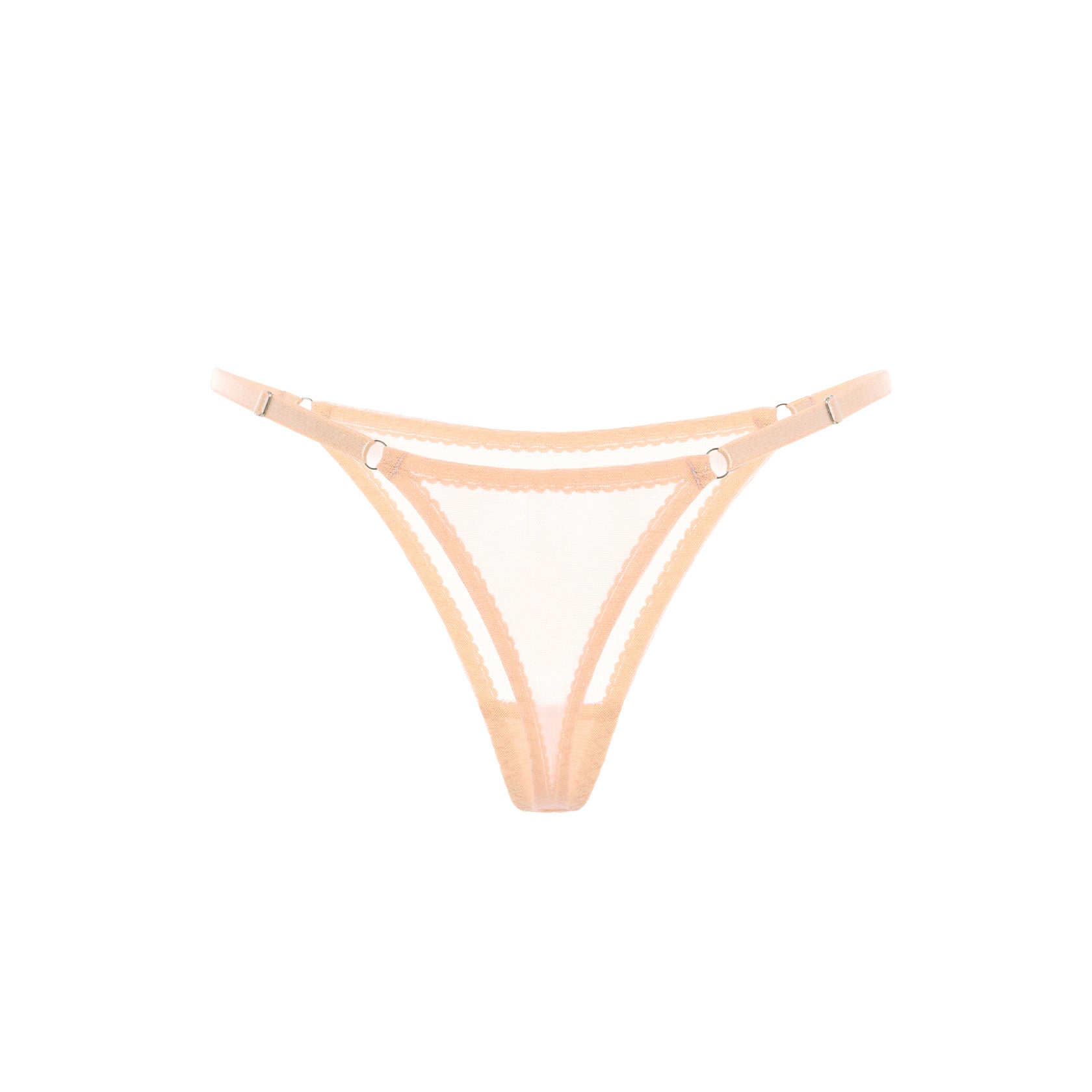 Nude Mesh String Thong