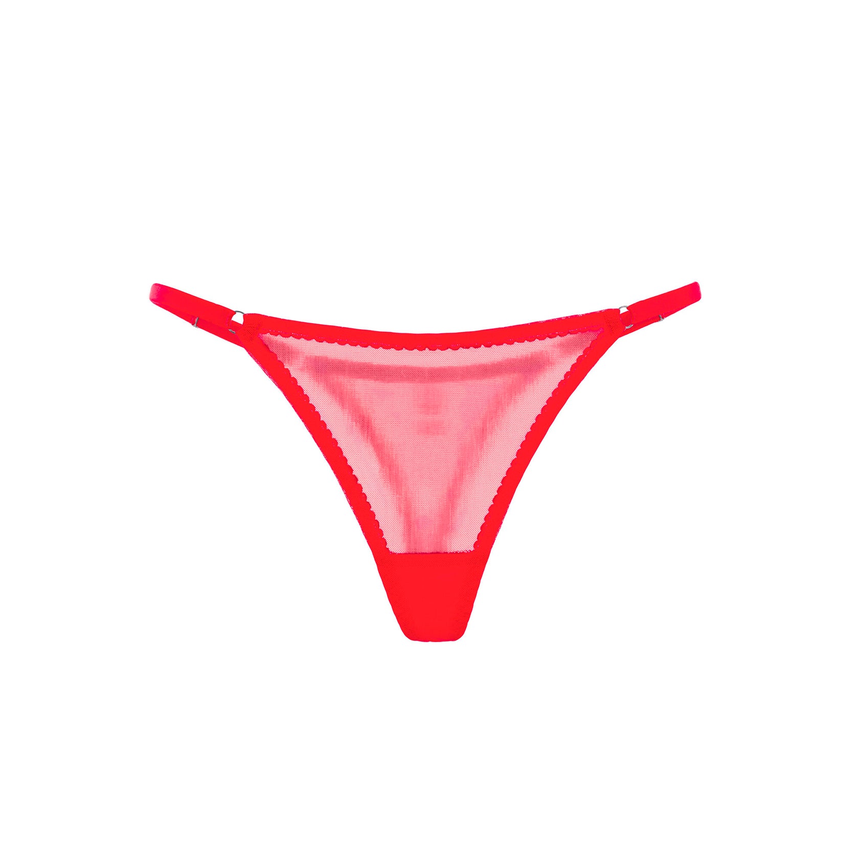 Red Mesh String Thong
