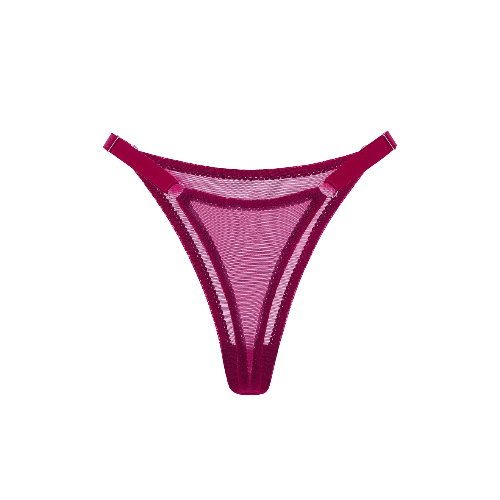Cherry Mesh String Thong