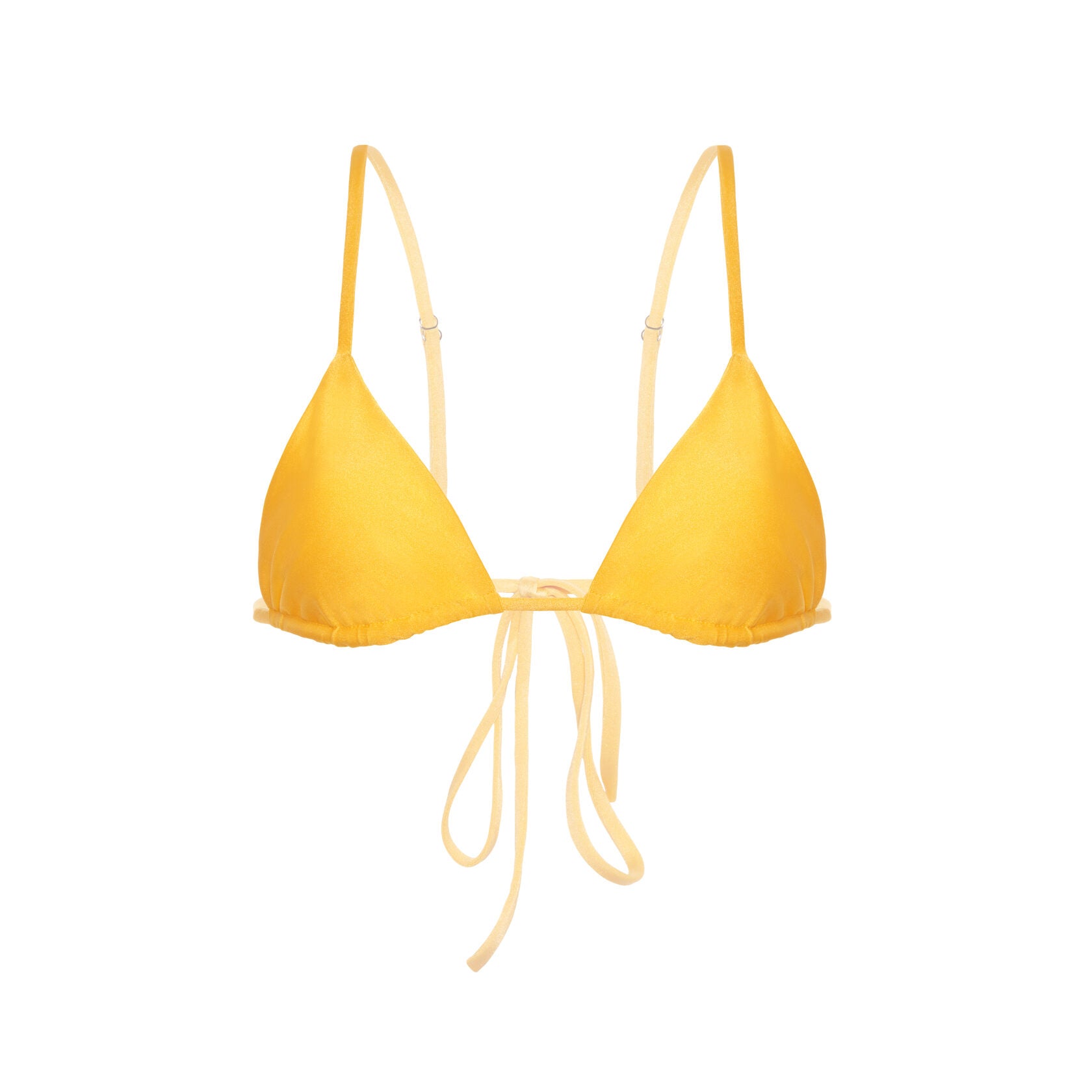 Yellow Triangle Bikini Top