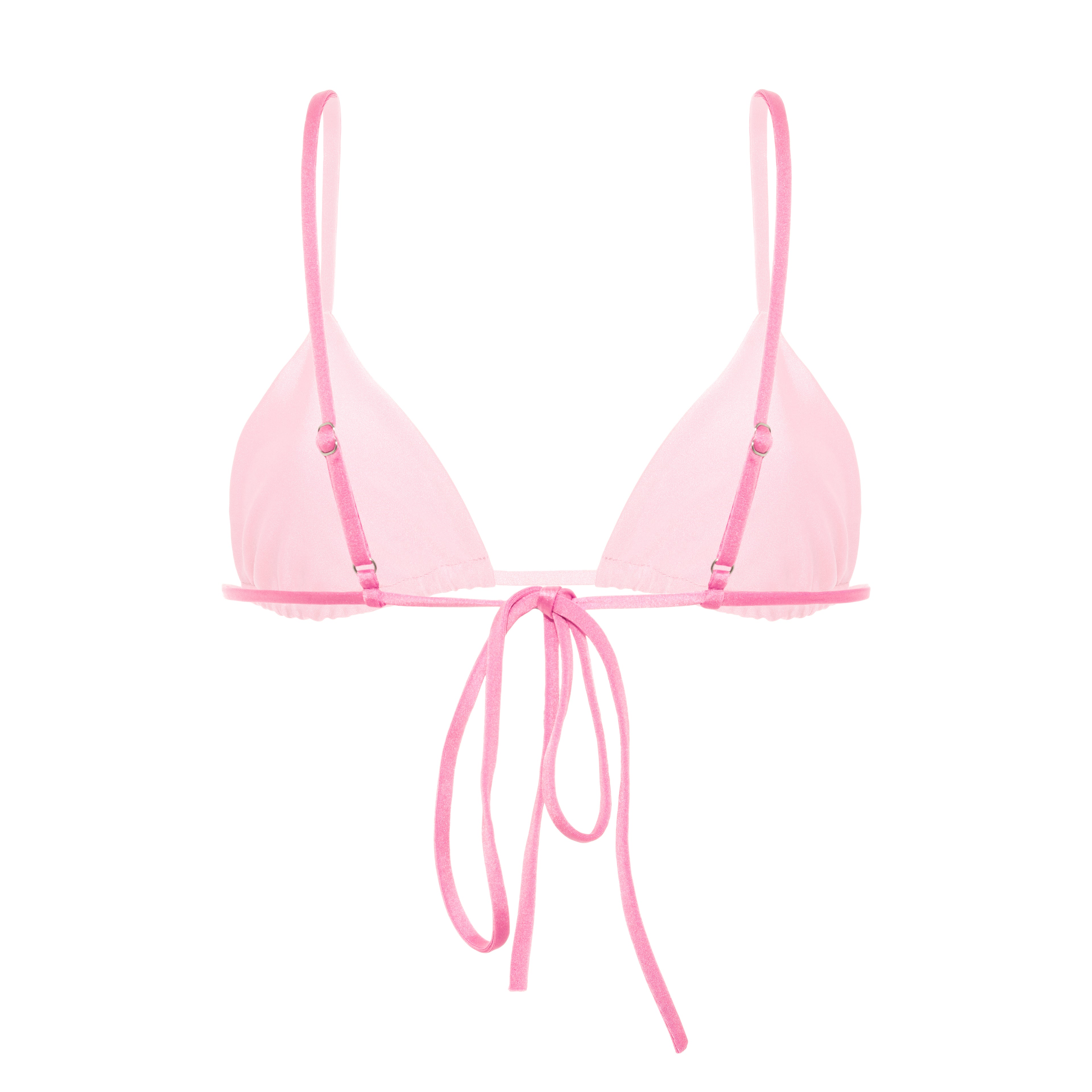 Pink Triangle Bikini Top