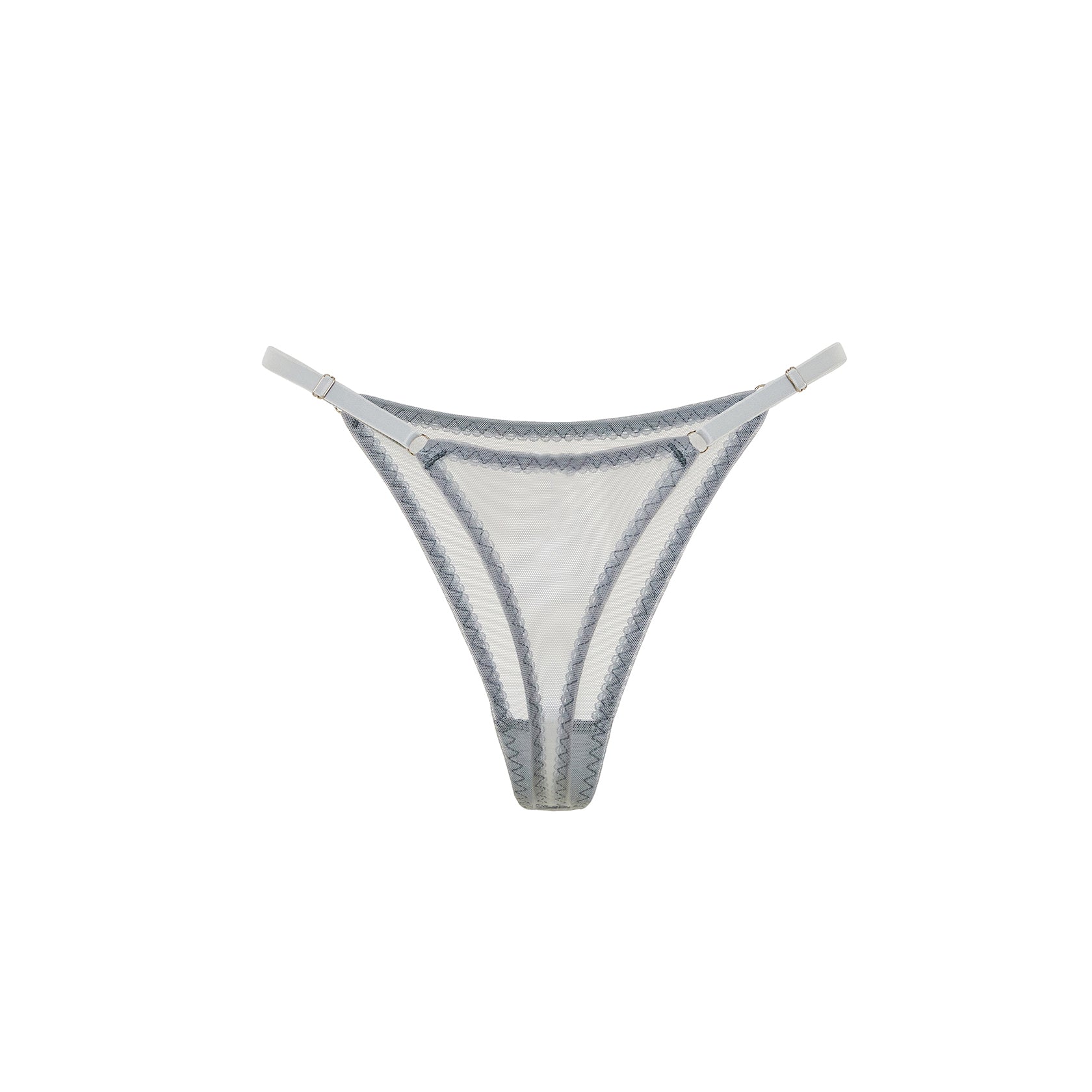 Graphite Mesh String Thong