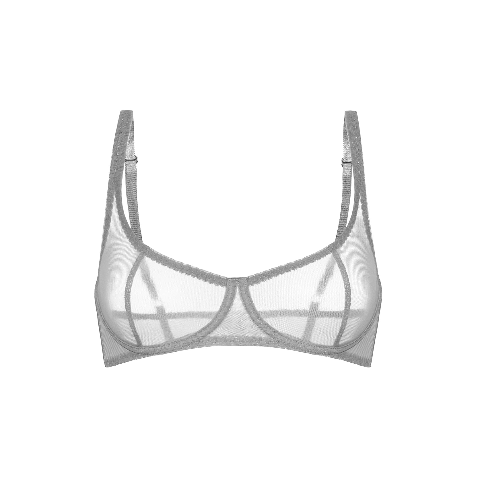 Graphite  Mesh Bra