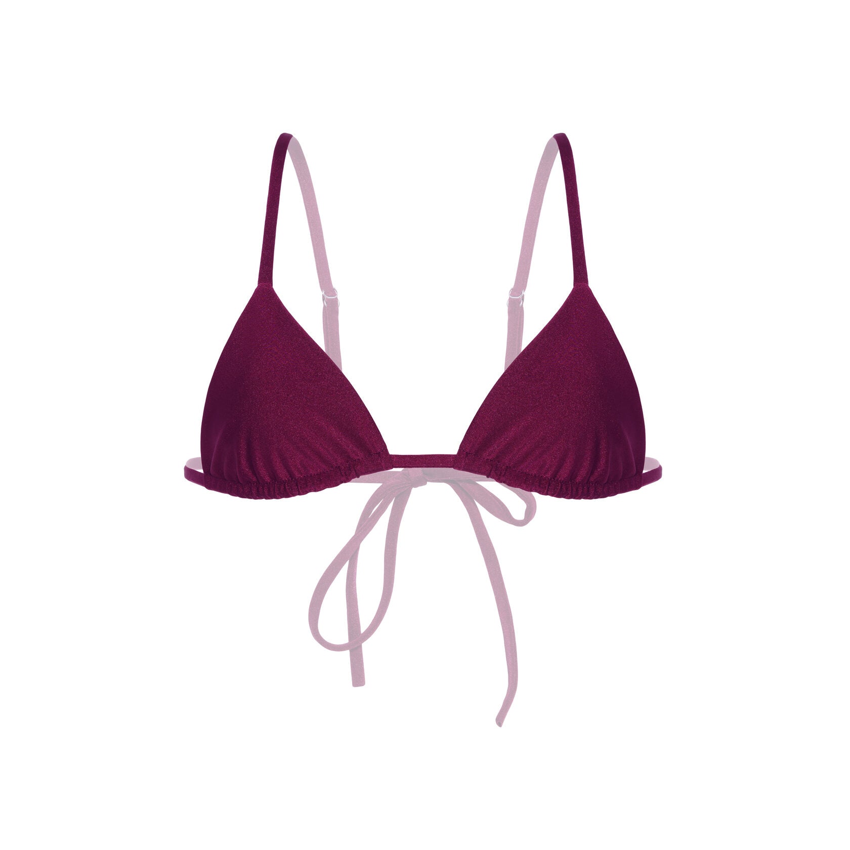 Cherry Triangle Bikini Top