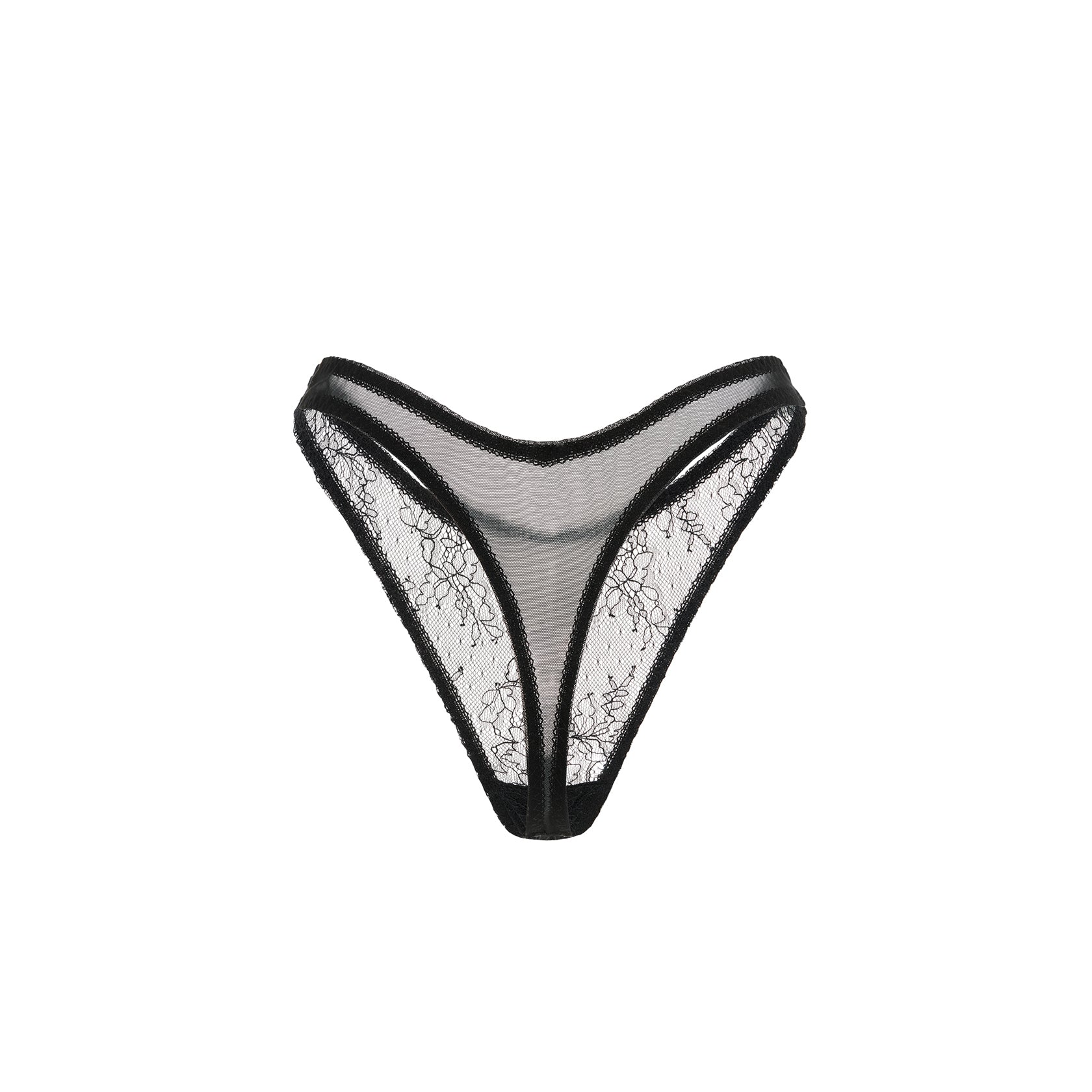 Black Lace Thong V