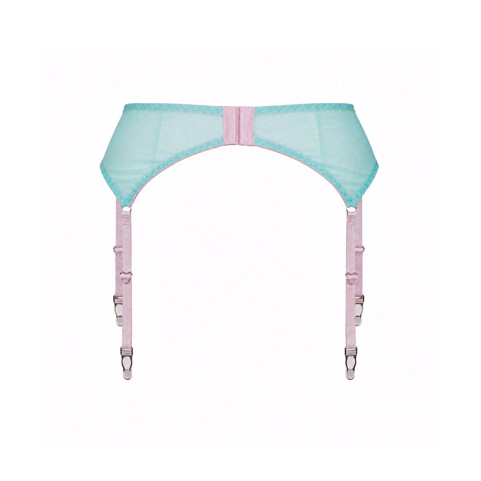 Mint Mesh Garter Belt