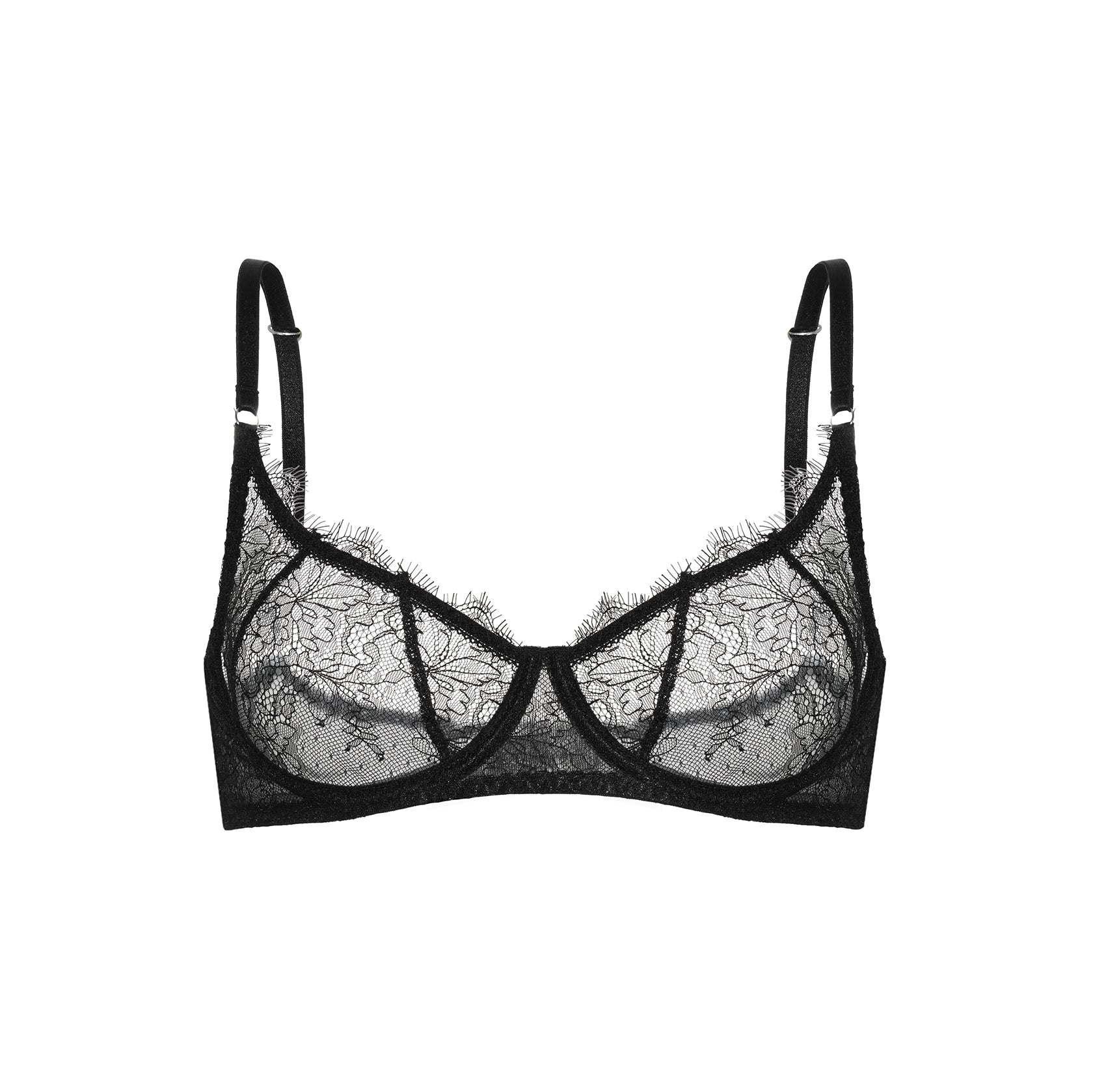 Black Lace Bra