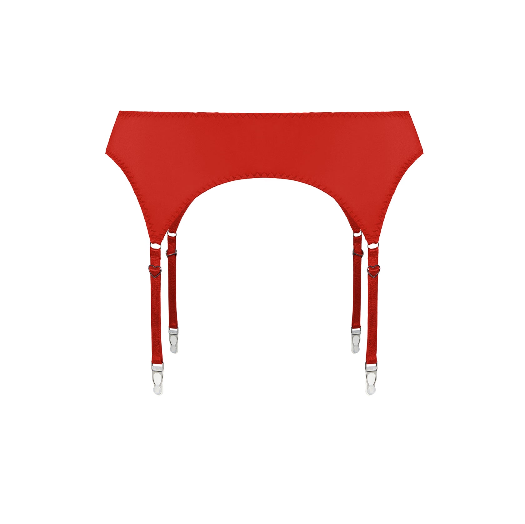 Red Satin Garter Belt