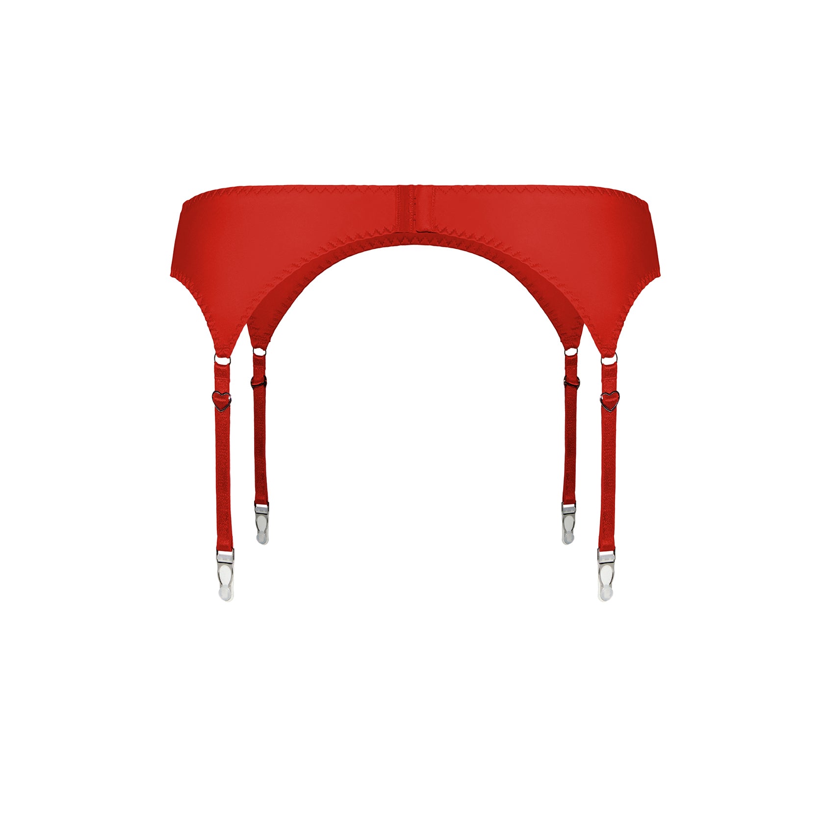 Red Satin Garter Belt