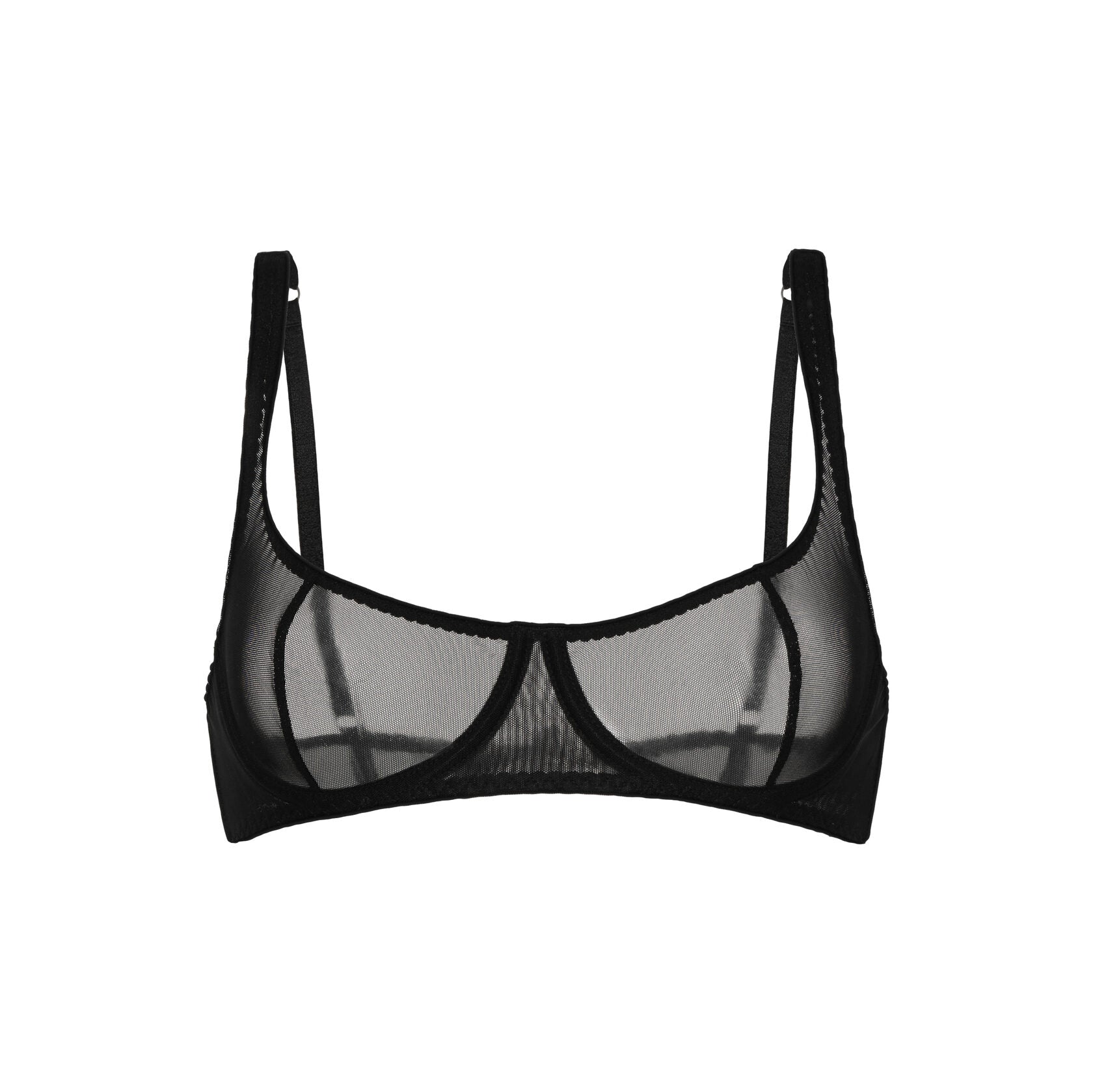 Black Mesh Bra
