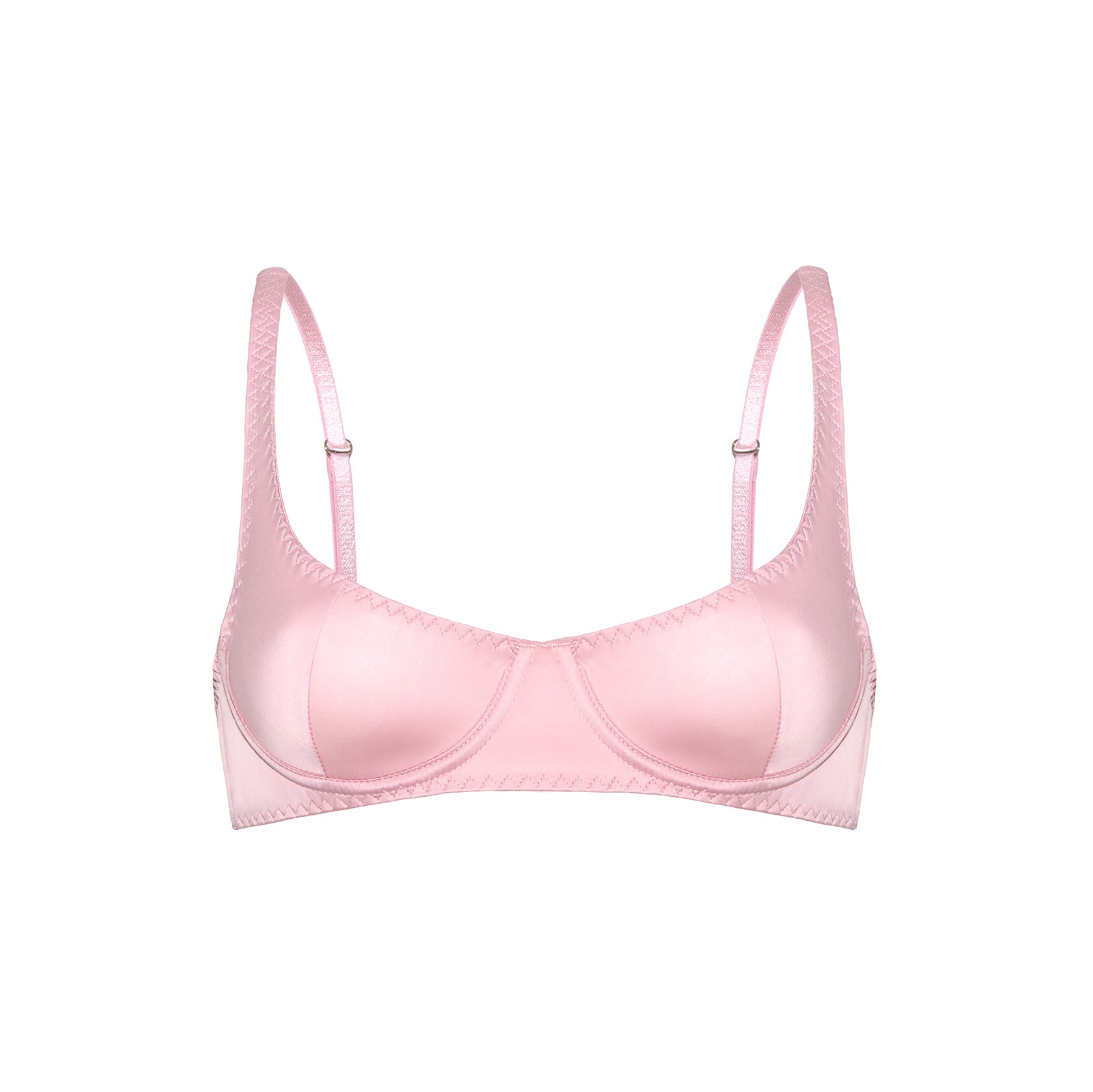 Rose Satin Bra