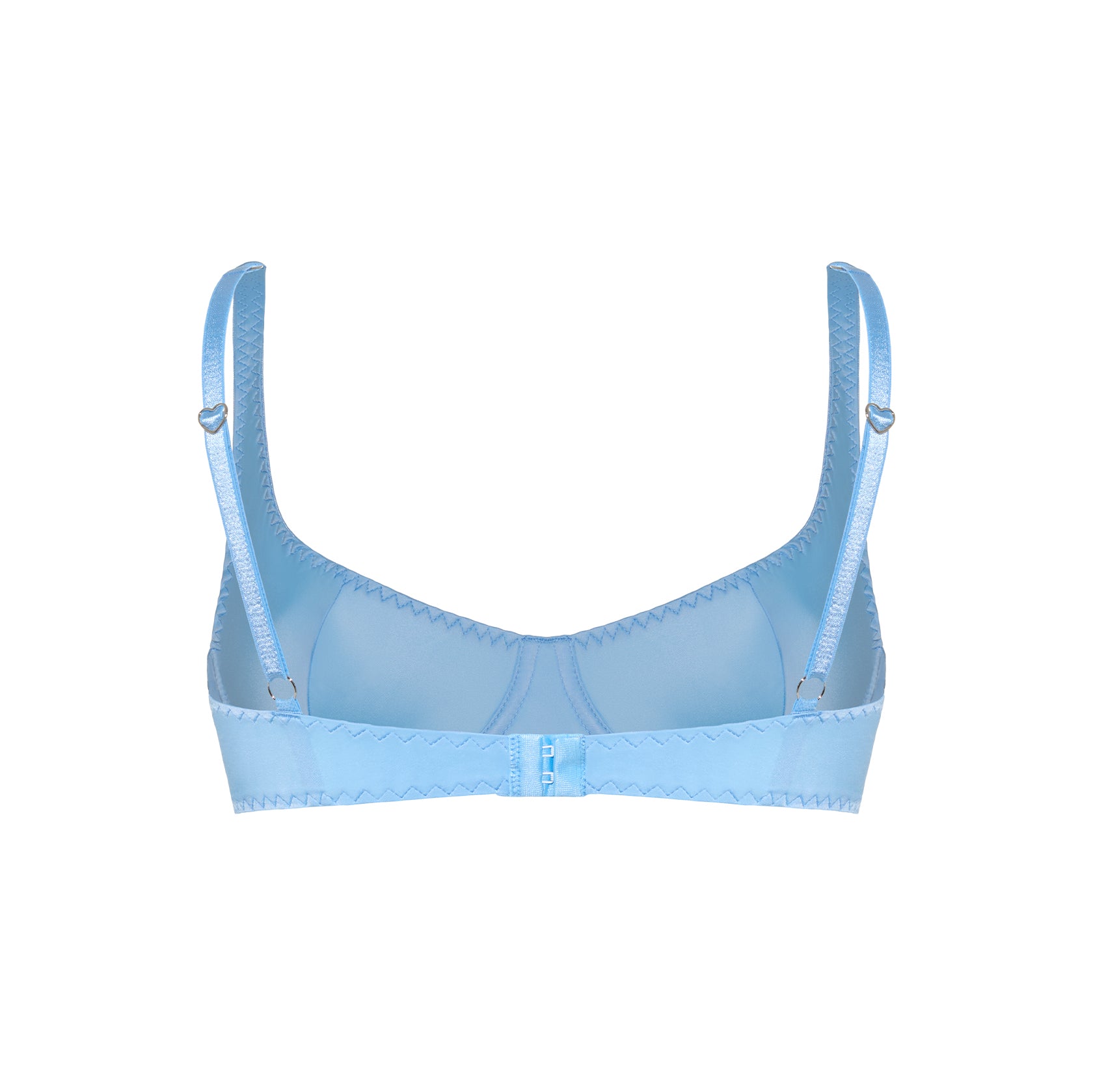 Blue Satin Bra