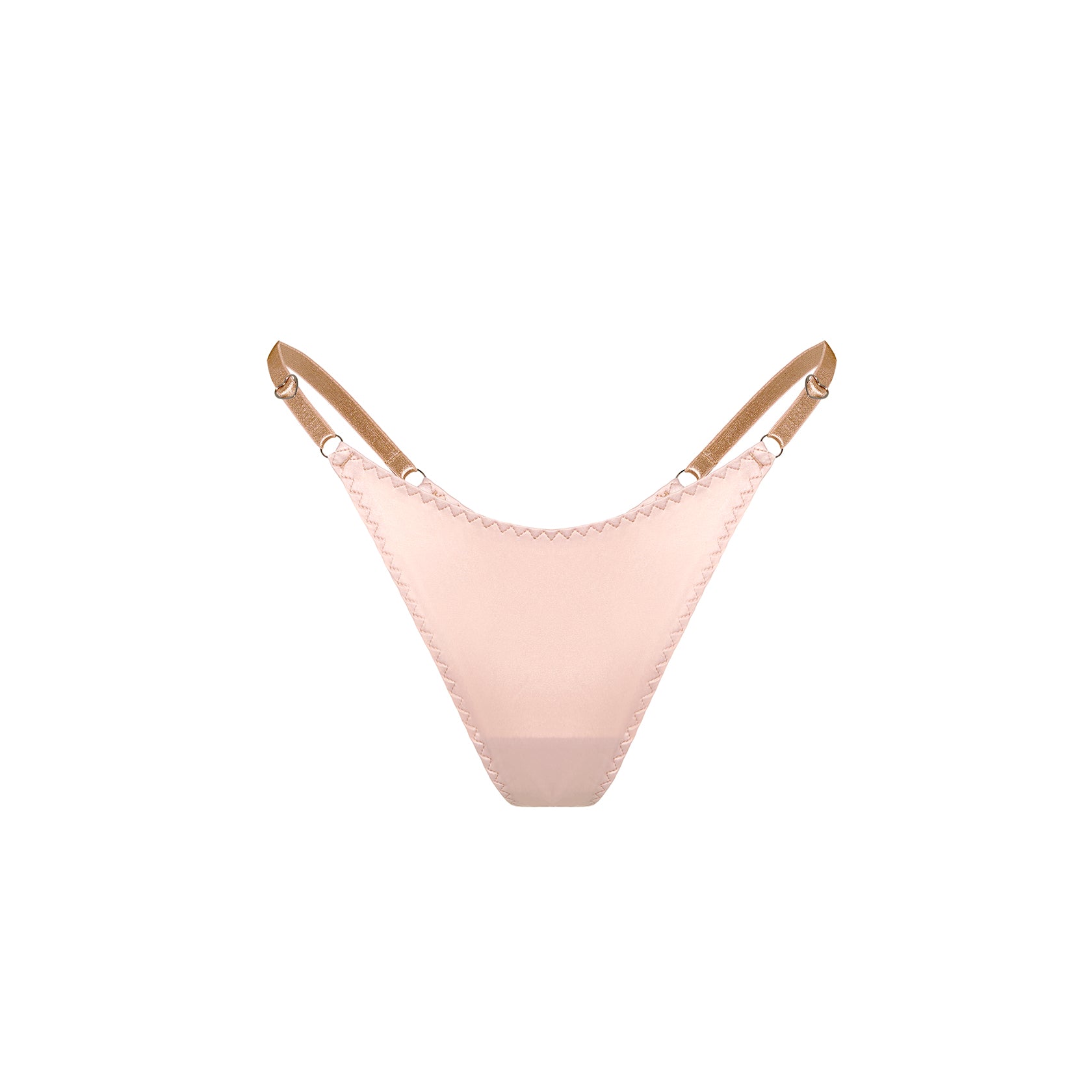 Creme Satin String Thong