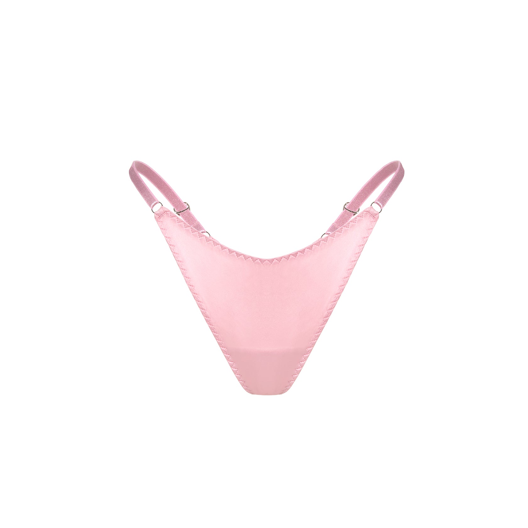 Rose Satin String Thong