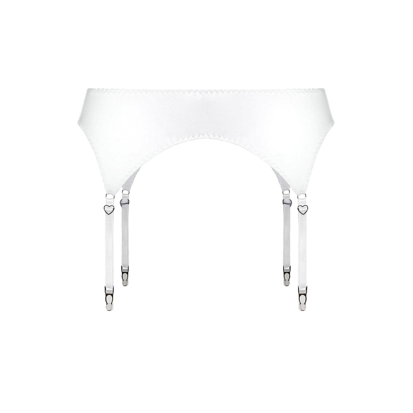 Milk Satin Garter Belt