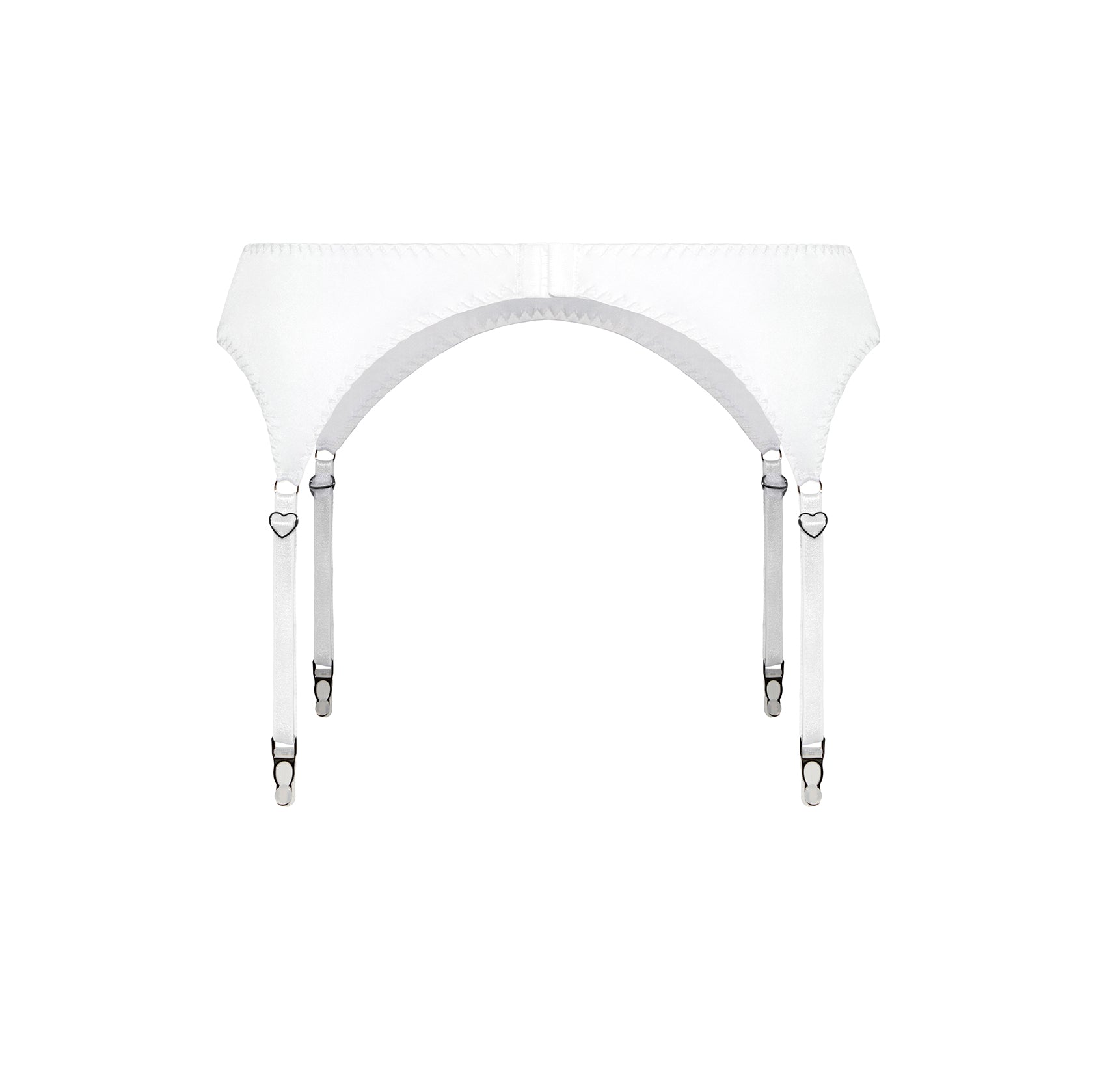 Milk Satin Garter Belt