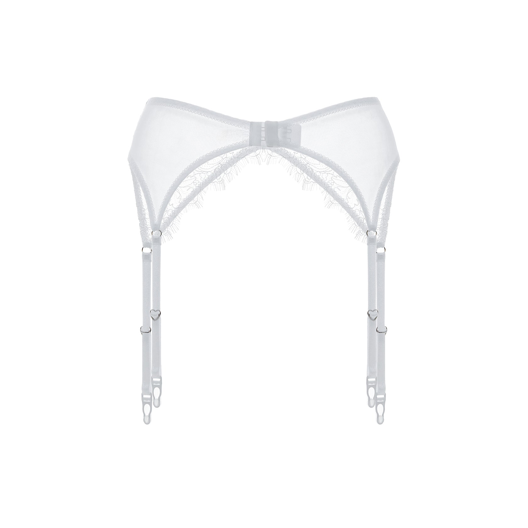 White Lace Garter Belt