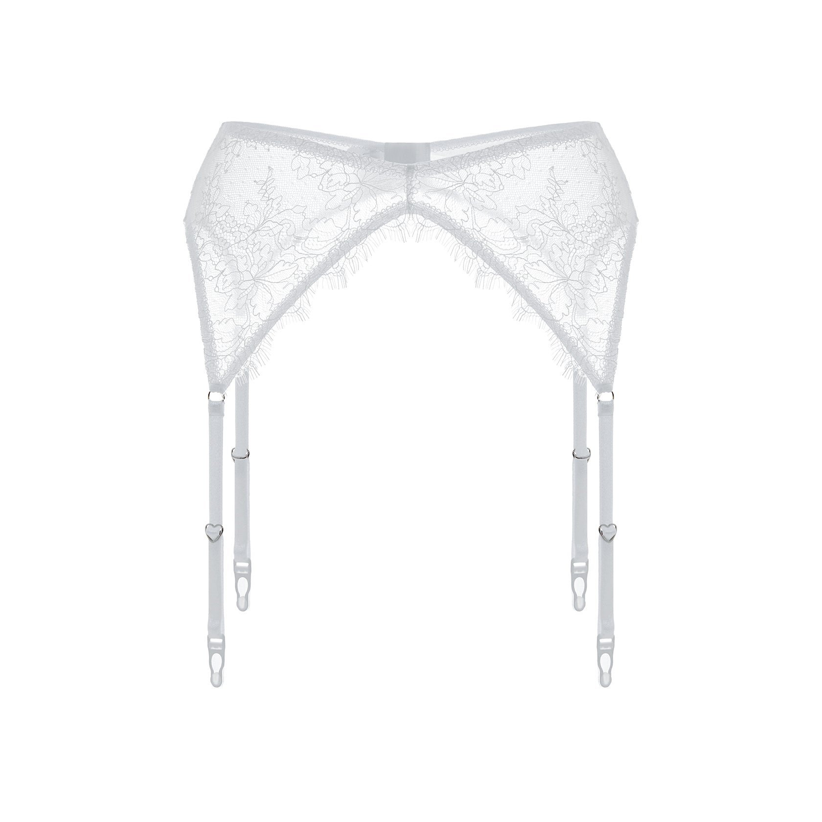 White Lace Garter Belt