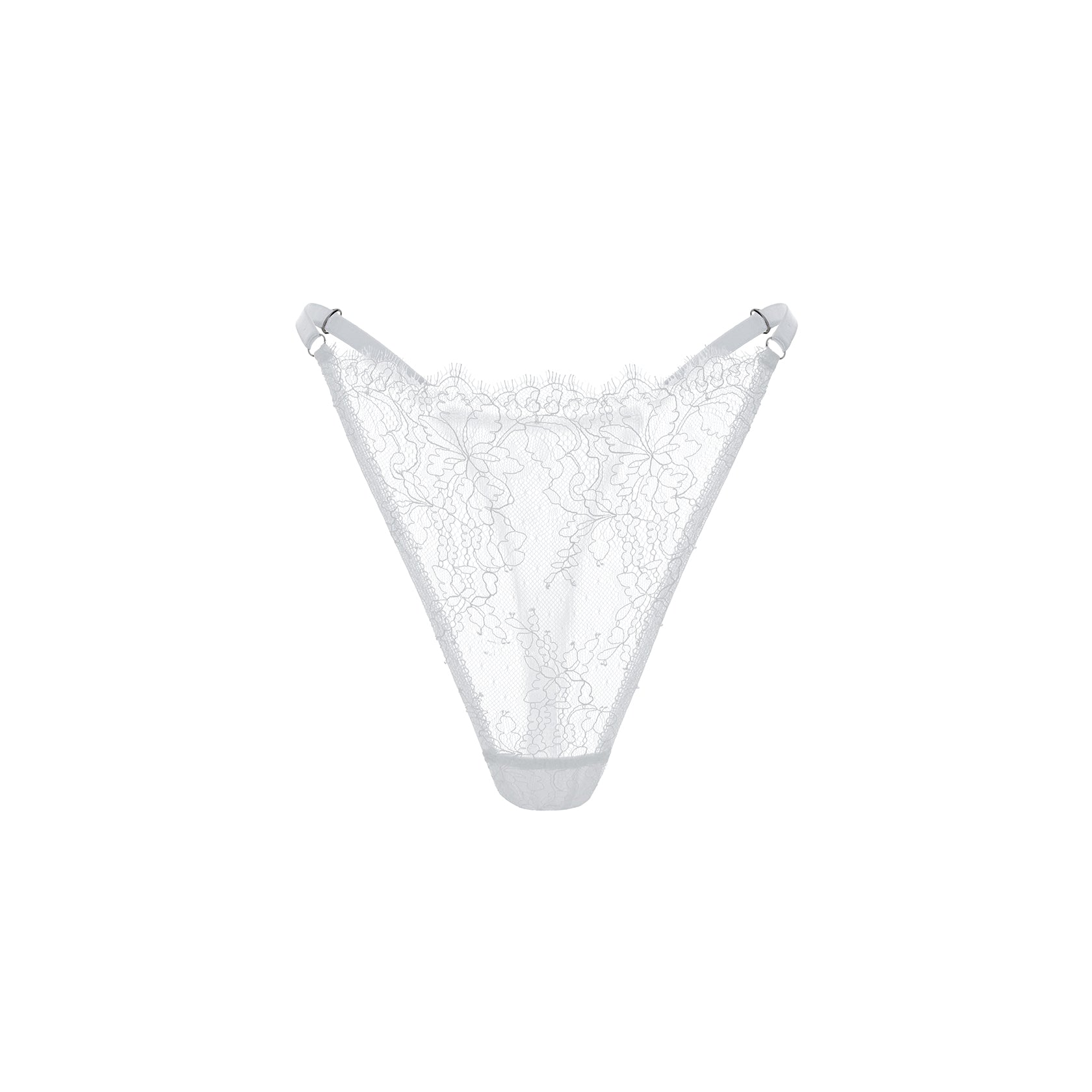 White Lace String Thong