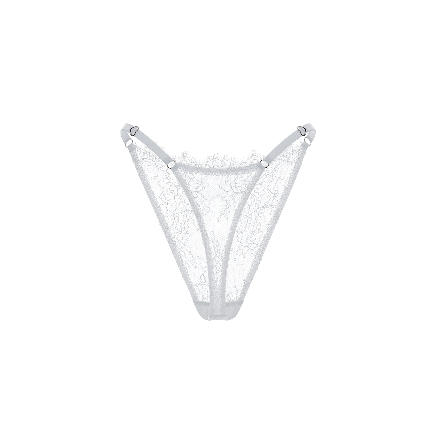 White Lace String Thong